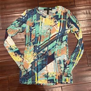 BCBG MaxAzria cotton multi colored top